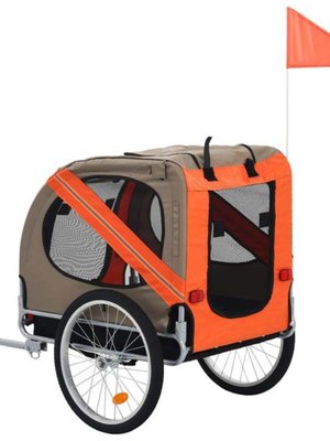 大型宠物自行车拖车推车折叠户外骑行旅行装备拖挂车猫狗通用透气