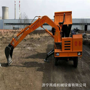 随车挖车载式吊挖一体机 四不像工程机械 异形铲车式四驱随车吊机