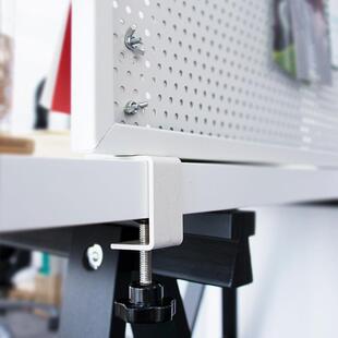 未默集舍免打孔洞洞板桌面支架配件桌边收纳置物架可立式
