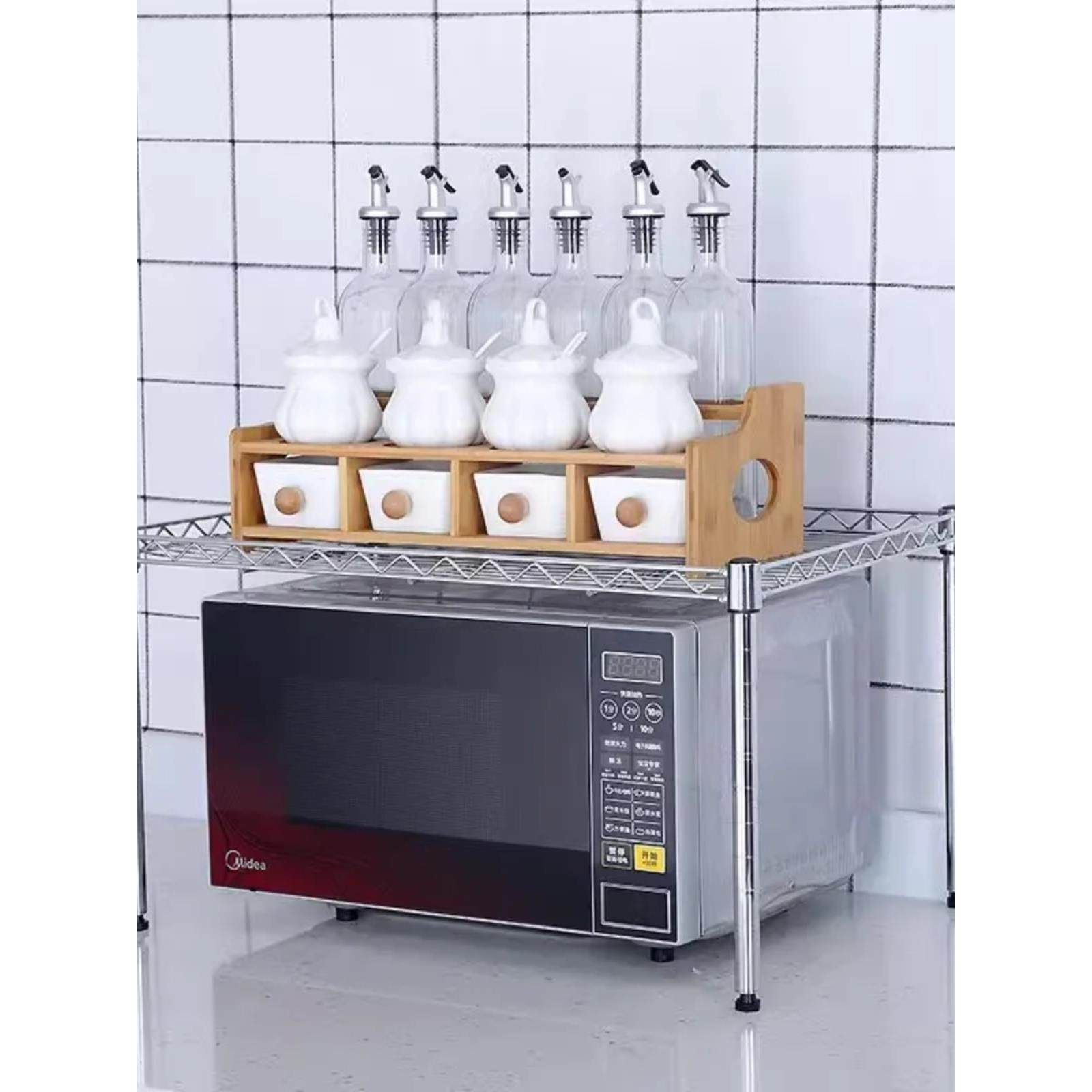 厨房置物架一层台面灶台架微波炉烤箱架橱柜衣柜隔层分层单层锅架,厨房/烹饪用具,微波炉置物架,淘宝优惠券,粉丝福利购,淘宝优惠卷