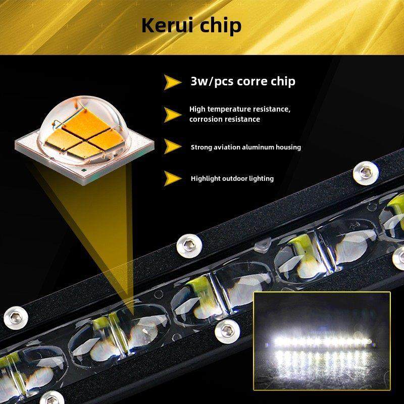 汽车led长条灯超薄单排中网射灯越野车顶灯强光货车灯12V透镜杠灯,汽车零部件/养护/美容/维保,汽车灯泡,淘宝优惠券,粉丝福利购,淘宝优惠卷