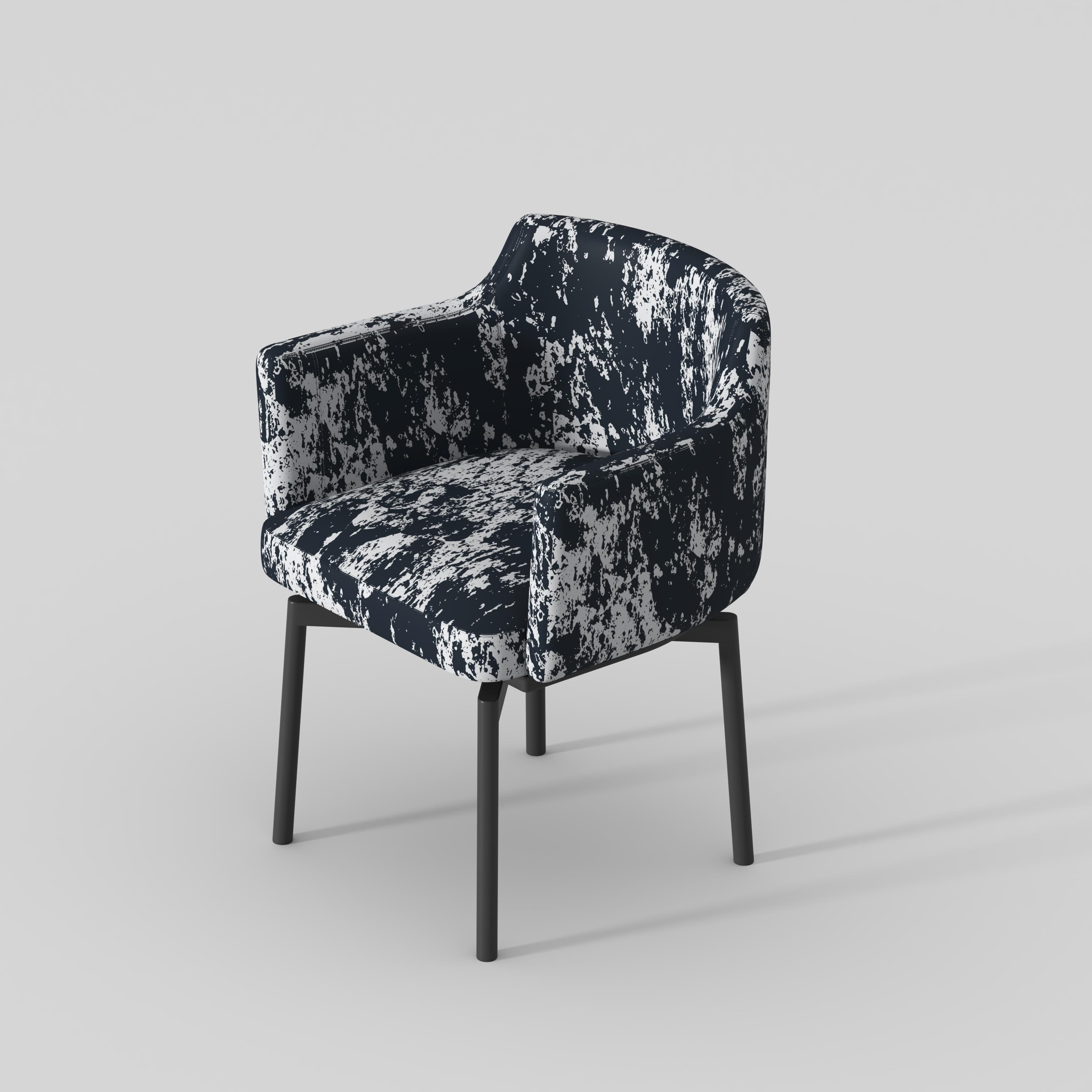 意式可旋转餐椅家用简约书桌椅轻奢设计师椅靠背椅售楼处洽谈椅