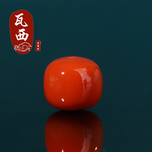 正品南红高货瓦西南红老形珠散珠毕业级川料南红柿子红满肉单颗珠