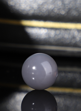 新疆和田玉烟紫单颗圆珠