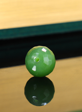 俄料碧玉散珠无相珠单颗珠子