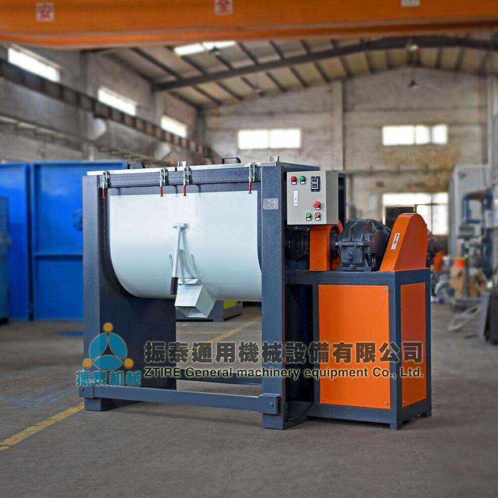 厂家供应卧式塑料拌料机304不锈钢材质干粉搅拌机设备