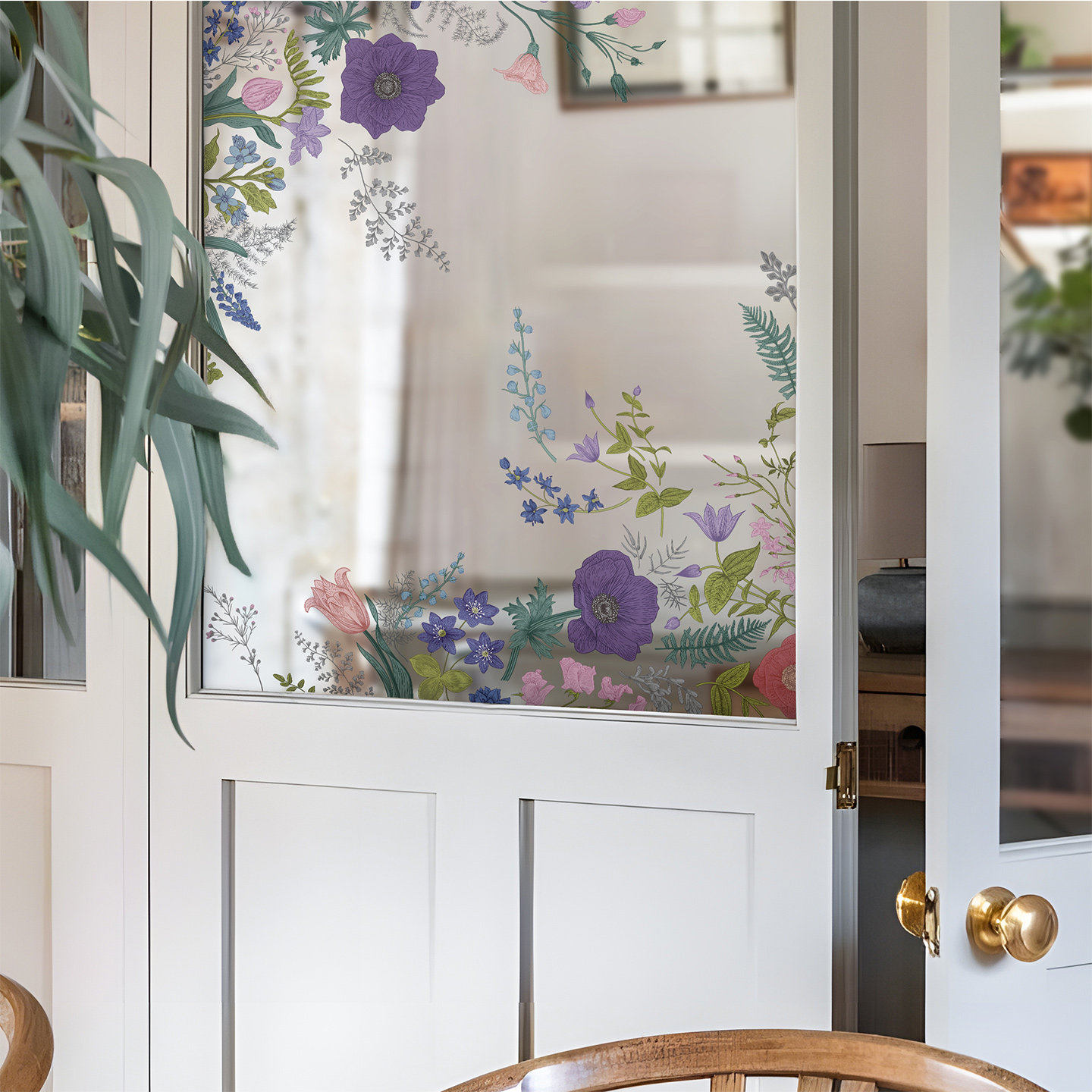 法式复古玻璃门窗装玻璃窗贴纸高级感窗花梳妆镜穿衣镜改造贴画