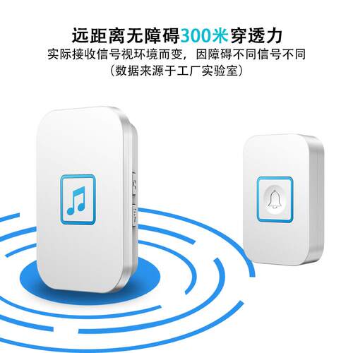 A86一拖二家用门铃无线交流数码电子防水遥控门铃呼叫器