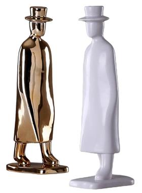 北欧人物行走摆件样板房办公室装饰品客厅酒柜设计师雕塑软装摆设