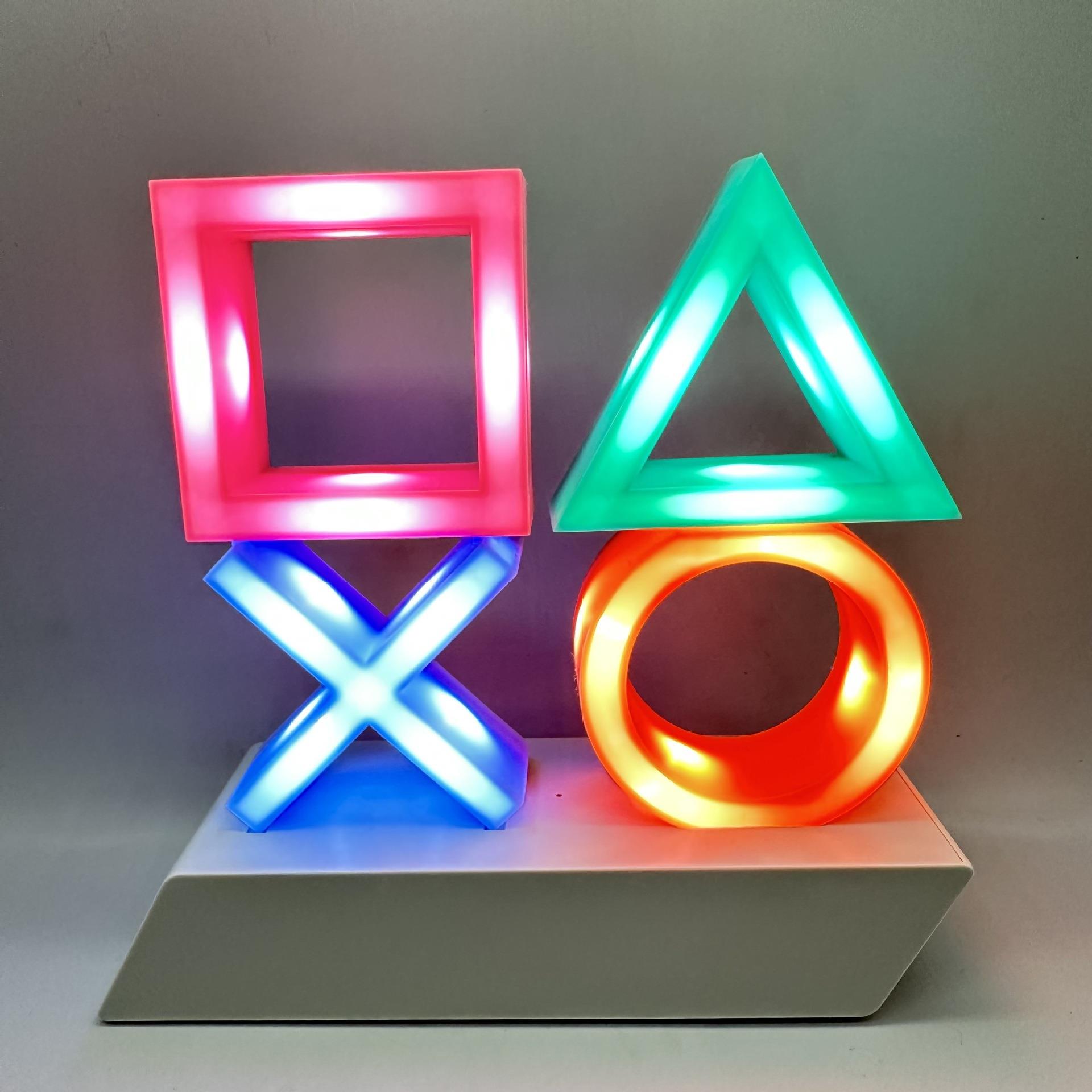 3525彩色USb品小夜灯音乐节奏像素灯装游戏氛围饰礼字灯XO灯