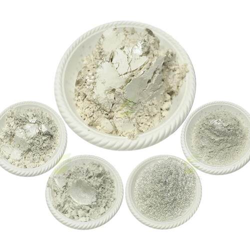 100银白珠光粉400目珍珠白色珠光颜料白色珍珠粉油漆涂料珠光白