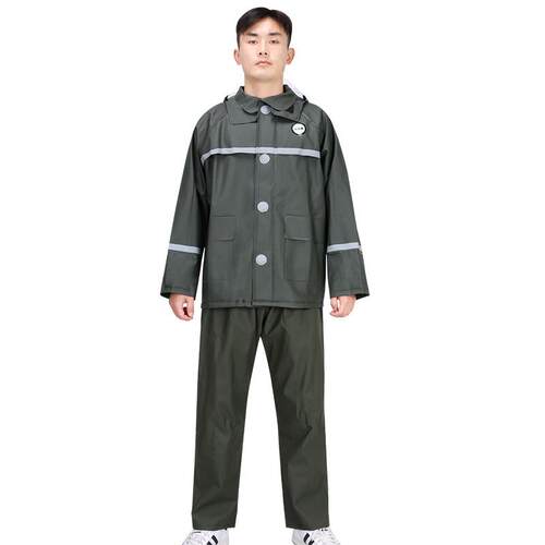 防暴雨雨衣雨裤分体套装男女加厚徒步骑行巡逻外卖快递防水工作服
