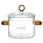 高硼硅玻璃炖锅明火家用炖汤透明煮锅燃气电陶炉泡面锅耐高温汤锅