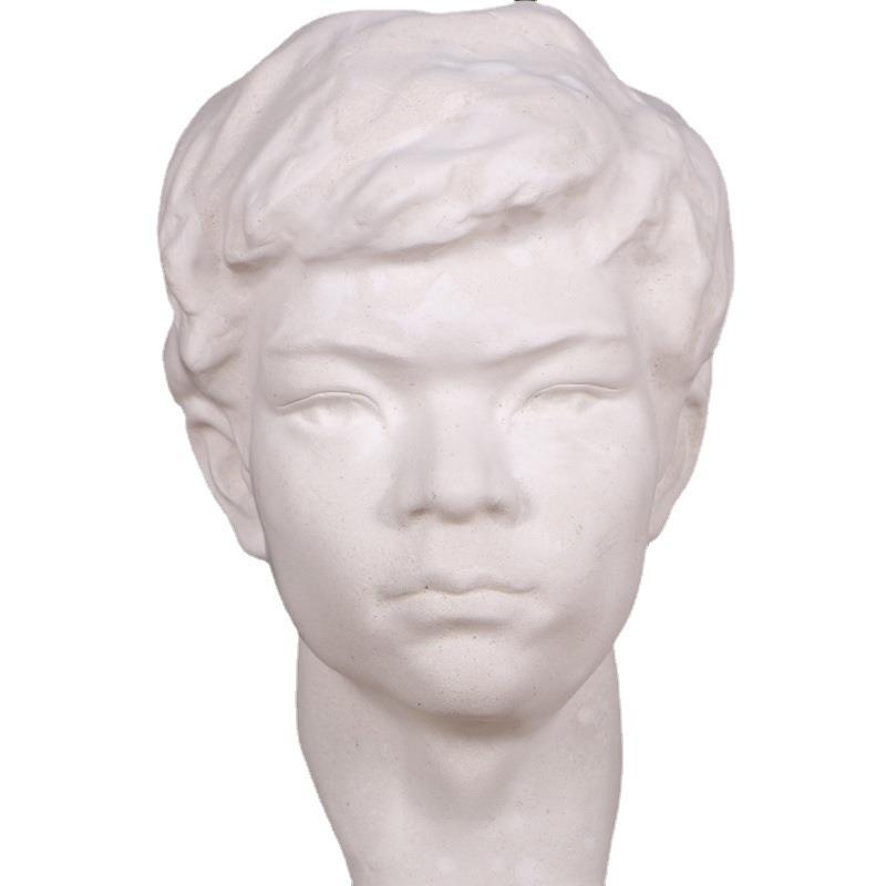 美术石膏人物头像尖嘴少年素描石膏像中国青年少年静物美术用品