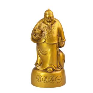 宏达黄铜一本万利铜财神爷铜像礼品摆件