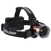 多功能伸缩变焦户外头戴灯便携式 铝合金红蓝警示灯挥手感应头