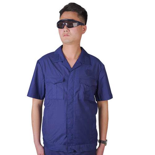 际华新款蓝色消防夏备勤服消防工作服套装春夏款作训服冬款训练服