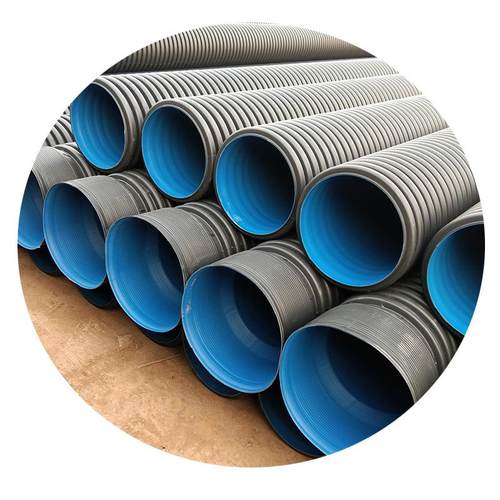 300400双壁波纹管大口径DN600聚乙烯污水管地埋管道厂家现货
