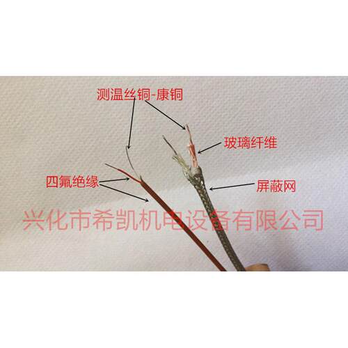TX铜-铜镍热电偶测温线 四氟绝缘 屏蔽线2*0.3 2*0.5mm