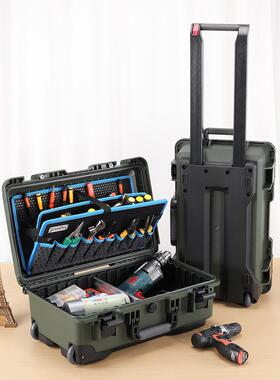 ALUBOX拉杆工具箱工业级家具美容空调维修五金收纳箱多功能手拉式