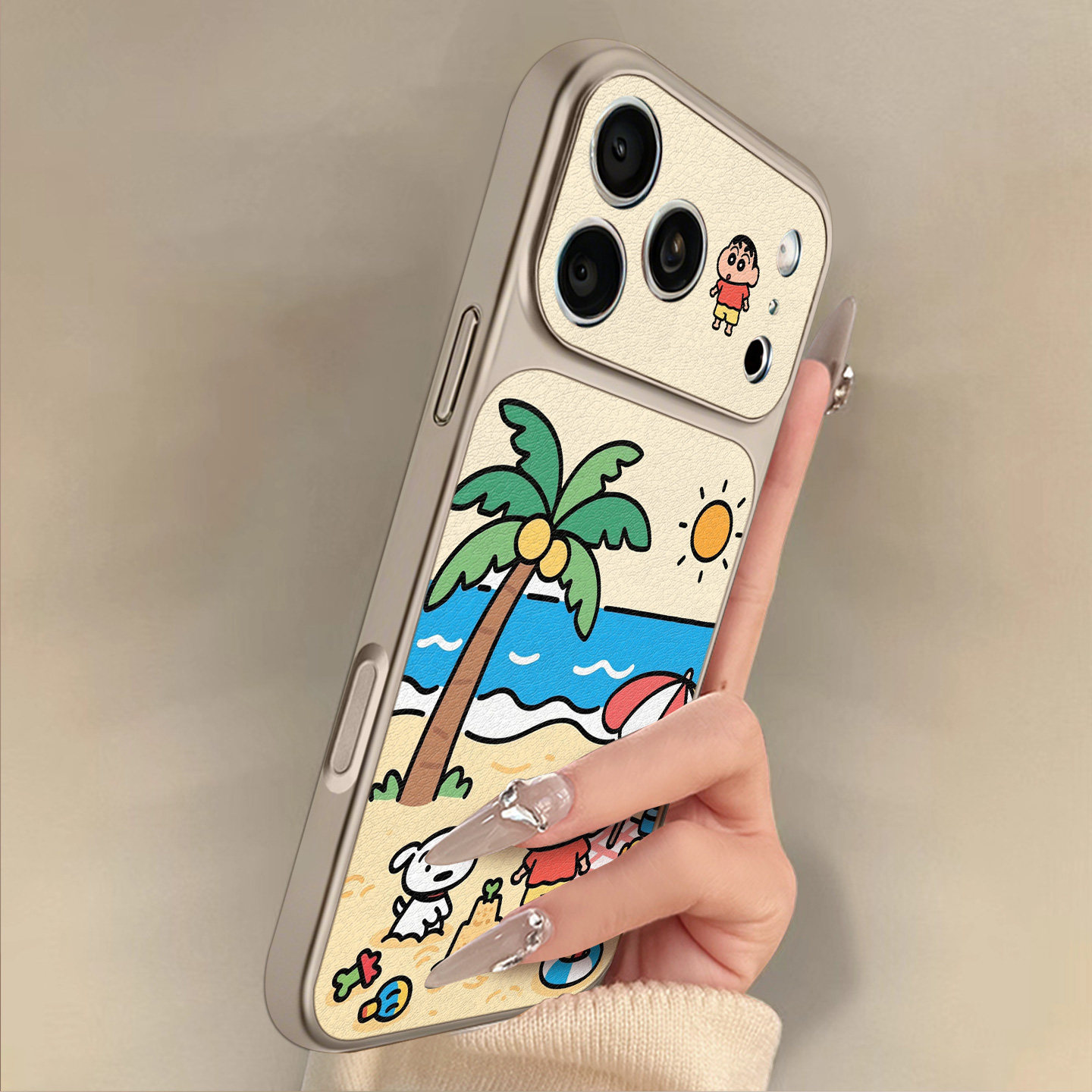 沙滩椰子树磁吸适用于苹果17Pro手机壳秒变17新款iphone17ProMax时尚Air个性16超好看15男女高级14卡通13网红