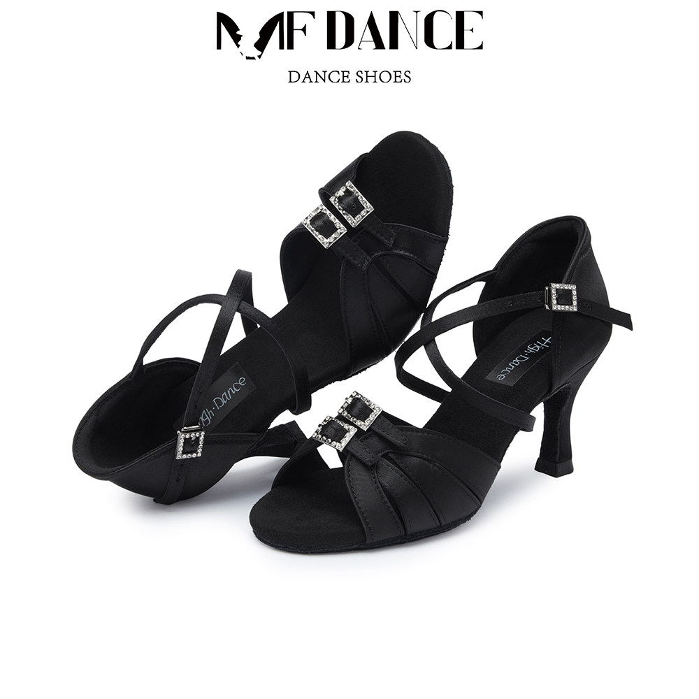 MFDANCE新款拉丁舞鞋女士成人专业软底舞蹈练功鞋5028