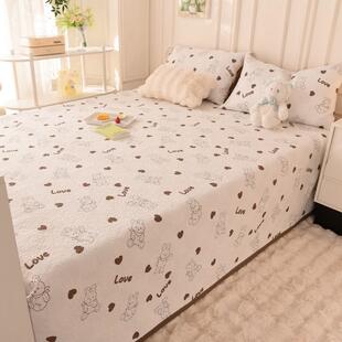 加大防滑炕盖专用单夹棉床单榻榻米床盖2023新款四季通變