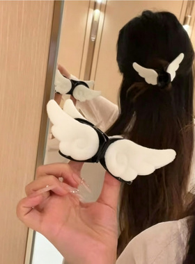韩系可爱天使翅膀抓夹半扎发夹