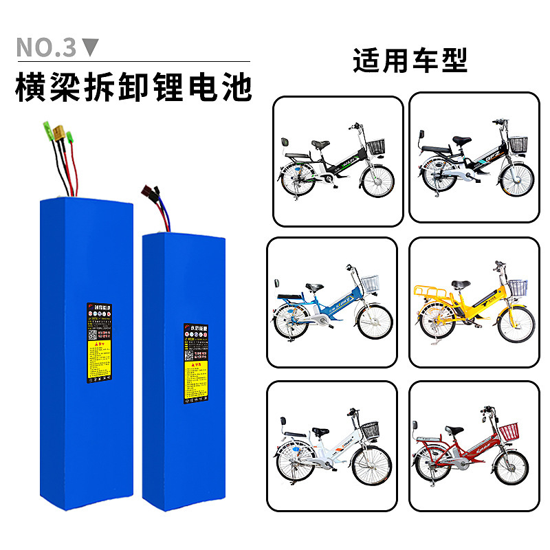 创赢电动车内置长条爱玛48v10AH36v15滑板车电池 哈雷车电瓶