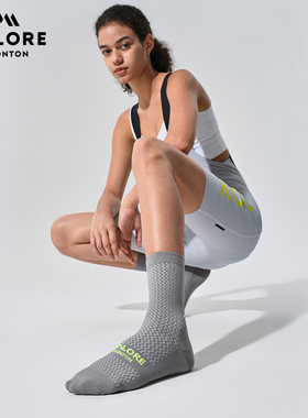 VALOREAOE压力骑行针织袜子春夏自行车运动跑步透气马拉松反光款