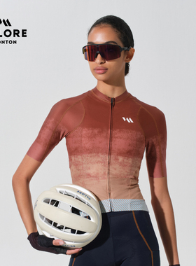 VALOREAOE夏天透气速干公路车骑行服超好看色褪短袖上衣女士新款