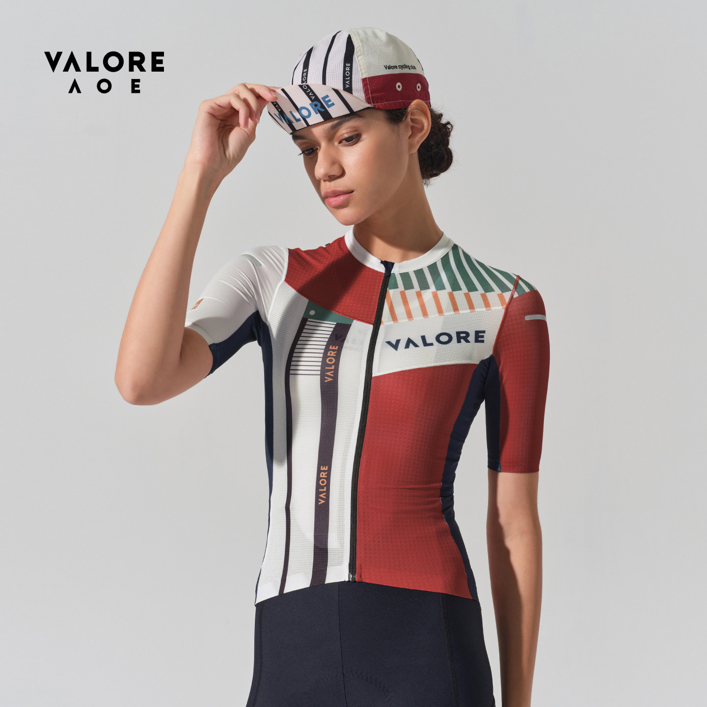 VALOREAOE炫格骑行短袖上衣公路车透气女士户外运动装备春夏新款