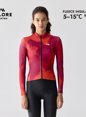 VALORE骑行服抓绒长袖上衣秋冬季未知女款自行公路车软壳保暖加绒