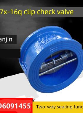 夹紧式单向阀天津利斯特Dh77X-10/16Zb铸铁碟形超薄单向阀Dn100