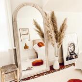 简约北欧法式 全身镜卧室服装 店全身镜覆古全身镜家用创意落地镜子