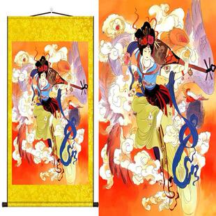 九天玄女娘娘画像供奉卷轴画挂画客厅玄关书房客厅装饰画新款