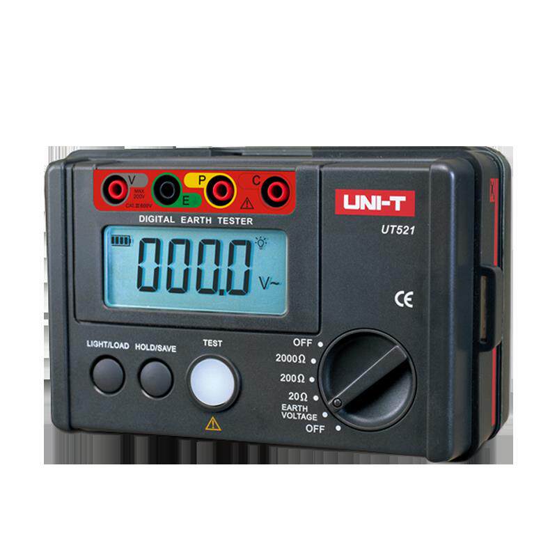 优利德 UT521/UT522接地电阻测试仪0-40/400/4000Ω双重绝缘保护