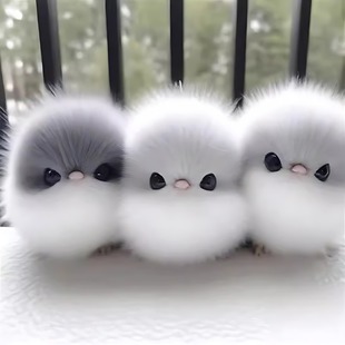 小肥啾玩偶公仔挂件可爱萌小鸟毛绒玩具书包包钥匙扣挂饰生日礼物