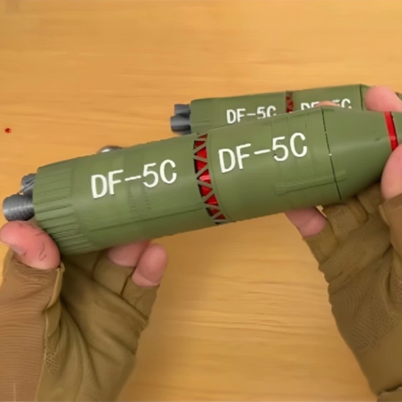 东风5c笔筒挂件导弹3d打印DF-5C模型摆件国之重器可拼装的笔筒
