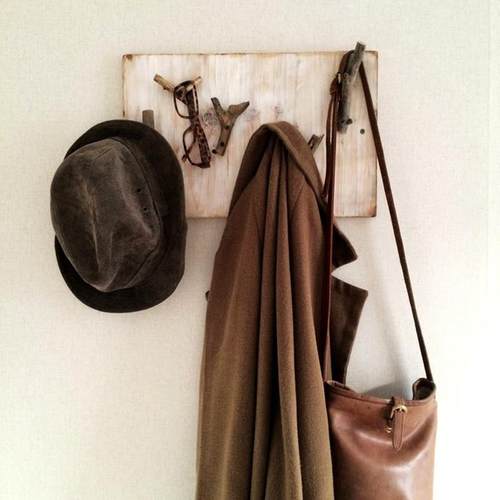 【森林树枝挂钩】木质实木挂钩壁挂门后玄关衣帽收纳衣帽钩架排钩