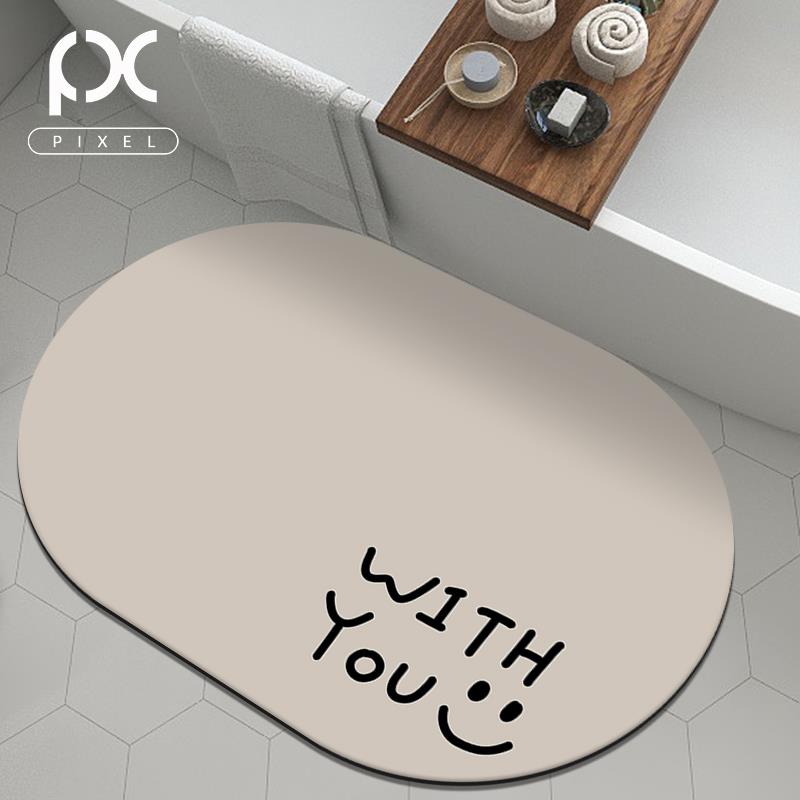 浴室地垫家用防滑垫化妆室门口吸水可爱卡通脚垫厕所门垫耐脏防摔