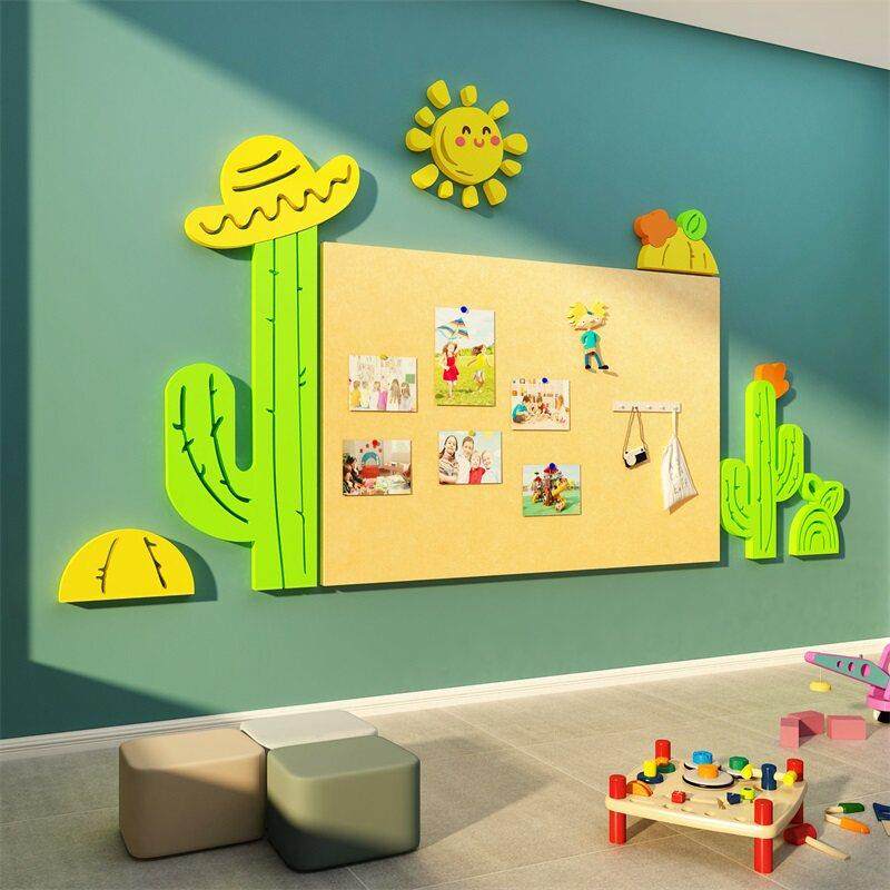 毛毡成品展示板贴幼儿园墙面装饰环创主题布置文化互动托育管照片