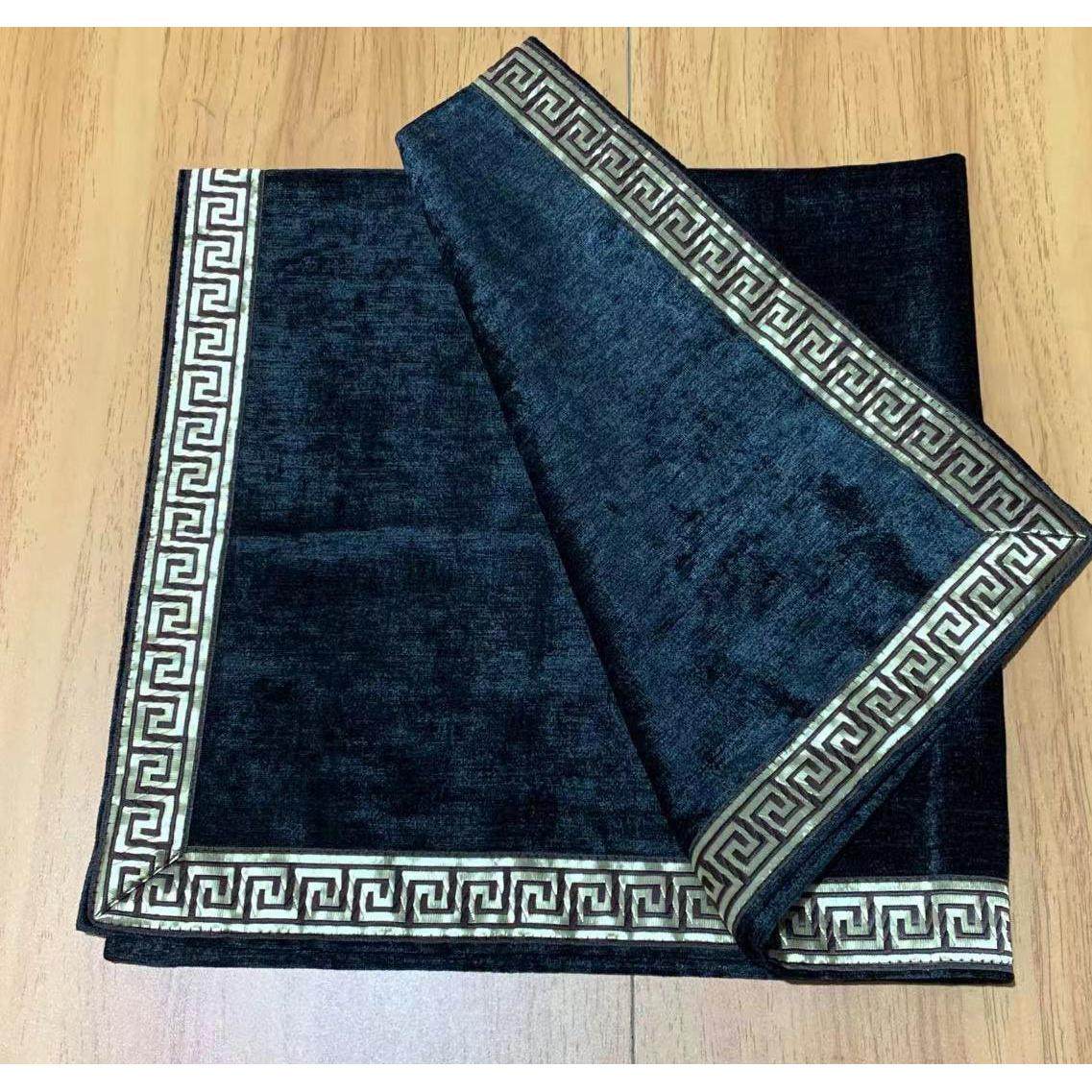 雪尼尔黑色绒布塔罗桌布加厚复古罗牌塔桌布镶边纯色绒布背景布,居家布艺,桌布,淘宝优惠券,粉丝福利购,淘宝优惠卷