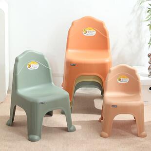 靠背椅矮凳塑料椅儿童椅塑料凳家用矮凳加厚矮椅子宝宝大人矮板凳