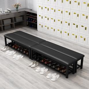 软包健身房长条凳商场休息凳更衣室换鞋 店长凳 凳篮球馆休息服装