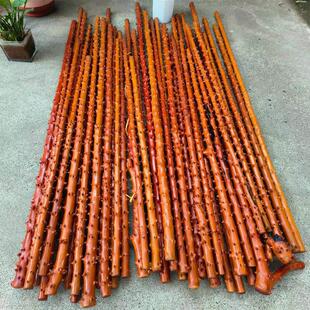 天然贵州檬子木长棒武术棍老人助行登山手杖手把件健身棍陀螺鞭杆