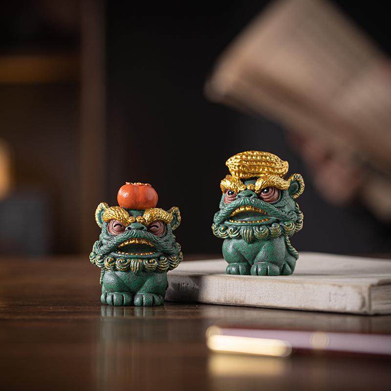 国潮创意萌醒狮子寓意好事发生茶宠摆件办公家居桌面吉祥物装饰品,农机/农具/农膜,其它农用工具,淘宝优惠券,粉丝福利购,淘宝优惠卷