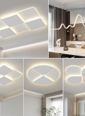 客厅灯极简风2024年新款白色网红LED吸顶灯家用大气广东中山灯具