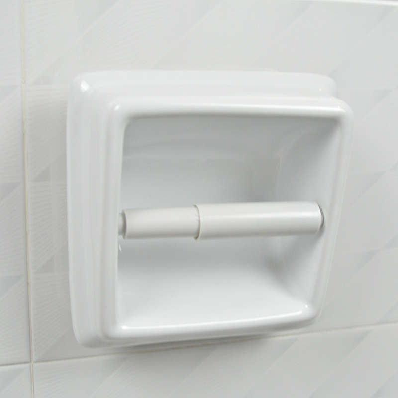 酒店浴室创意嵌入式陶瓷厕纸盒卫生间纸巾盒入墙暗装纸巾架卷纸