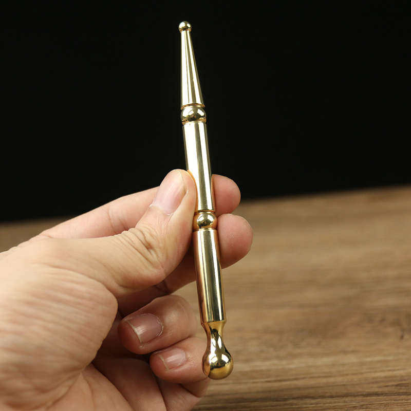 黄铜按穴位工具点穴棒按脚器穴位按摩拨筋棒疏通按摩笔脚底小经络